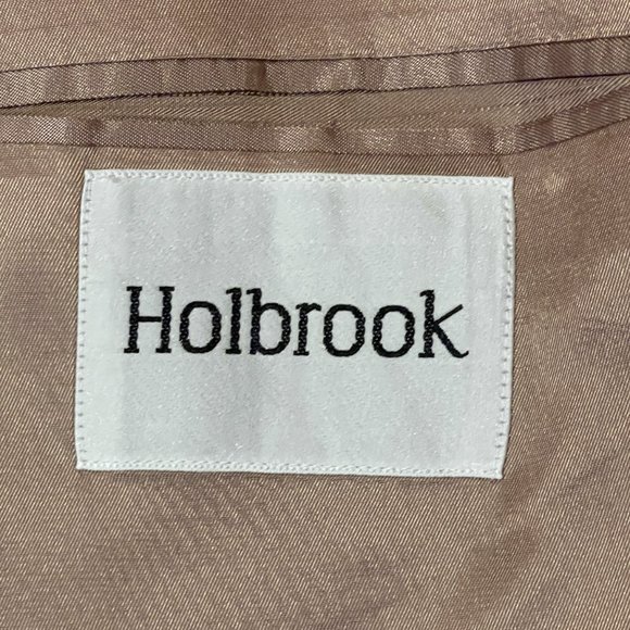 HOLBROOK Vintage MENS BLAZER 48L Corduroy 2 BUTTON SPORT COAT Lined BEIGE 0917AT - Picture 2 of 12